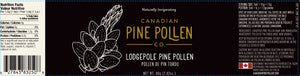 Wild Lodgepole Pine Pollen Powder - Certified Organic 30g (1.0 oz)